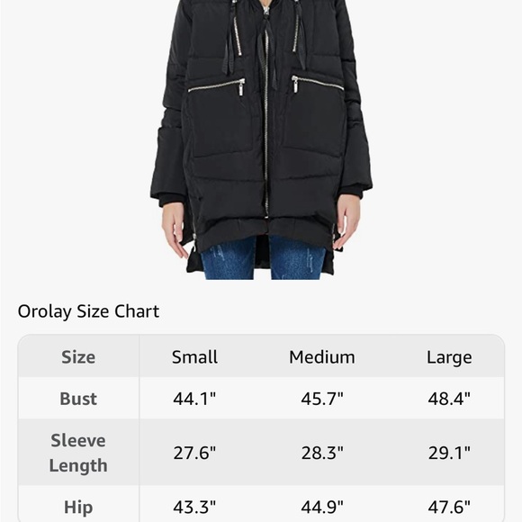 Orolay Amazon Thickened Down Jacket Women’s Small in Black - Picture 8 of 8
